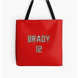 Tom Brady Tampa Bay Buccaneers All Over Print Tote Bag