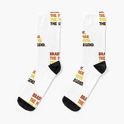 Tom Brady The Man Legend Socks