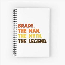 Tom Brady The Man  Spiral Notebook