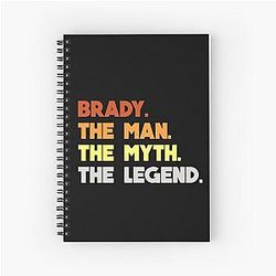 Tom Brady The Myth Spiral Notebook