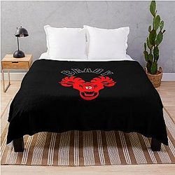 Tom Brady The Goat Classic T-Shirt Throw Blanket