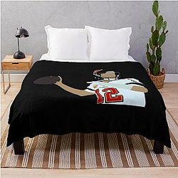 Tom Brady Buccaneers Throw Blanket