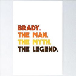 Tom Brady the Man Poster