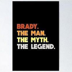 Tom Brady The Man, The Legend Poster