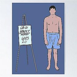 Tom Brady at the Draft Combine Poster