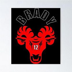 Tom Brady The Goat Classic T-Shirt Poster