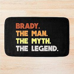 Tom Brady The Man The Legend Bath Mat