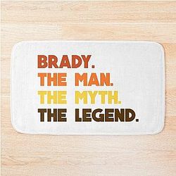 Tom Brady The Man Legend Bath Mat