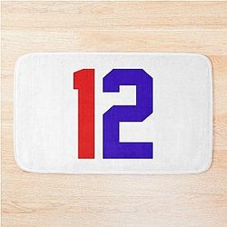 Tom Brady Jersey Sticker Bath Mat