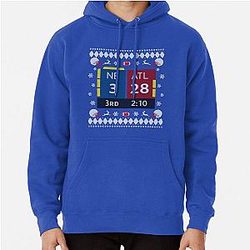 28-3 Historic Comeback New England Patriots Christmas Ugly Sweater Tom Brady TB12 Pullover Hoodie Mug Phone Case Pillow Greeting card