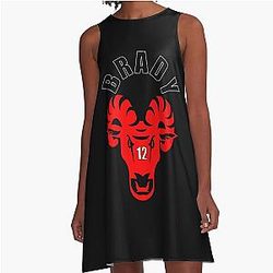 Tom Brady The Goat Classic A-Line Dress