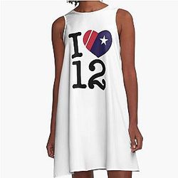 I Love Tom Brady Football Patriots A-Line Dress