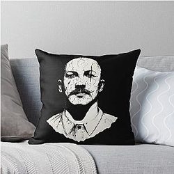 Tom Hardy Charles Bronson Drawing Throw Pillow