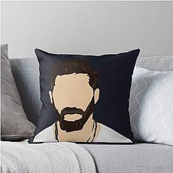 Tom Hardy Beard Design Throw Pillow