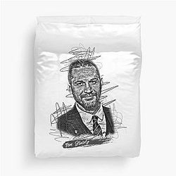 Tom Hardy Abstract Sketch Art Duvet Cover