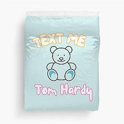 Text Tom Hardy Duvet Cover