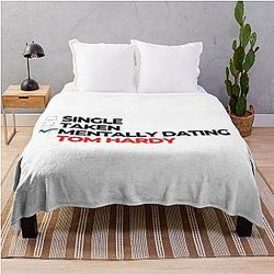 Mentally Dating Tom Hardy Throw Blanket