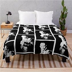 Tom Hardy Black and White Throw Blanket