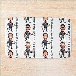 Funny Caricature of Tom Hardy Bath Mat