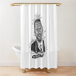 Tom Hardy Abstract Sketch Art Shower Curtain
