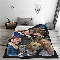 With Dogs DTNK2707 Tom Hardy Throw Blankets