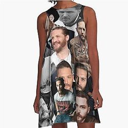 Tom Hardy Photo Collage A-Line Dress
