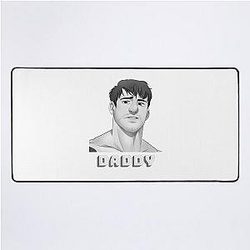 Pedro Pascal vs Tom Hardy Daddy Manga Style Desk Mat