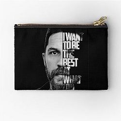 Black and Tom Hardy poster zipper pouch