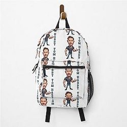 Funny Caricature of Tom Hardy Movie Actor Backpack