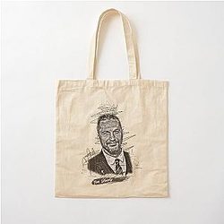 Tom Hardy Abstract Sketch Art Tom Hardy Fan Art Cotton Tote Bag