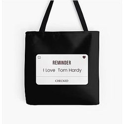 I Love Tom Hardy All Over Print Tote Bag