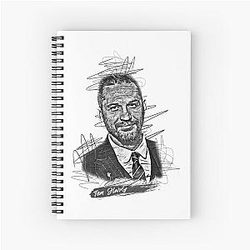 Tom Hardy Abstract Sketch Art Art Spiral Notebook