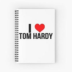 I Heart Tom Hardy Venom Peaky Blinders Inspired Fan Gift Spiral Notebook
