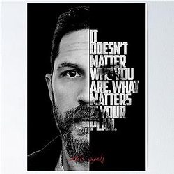 Black and white Tom Hardy quote