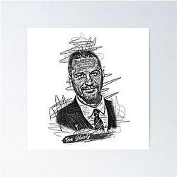 Tom Hardy Abstract Sketch Art Fan Art Poster