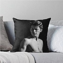 Tom Holland Black and White Throw Pillow