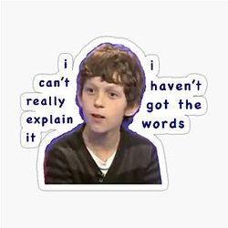 Tom Holland I can't explain it I haven't got the words Sticker