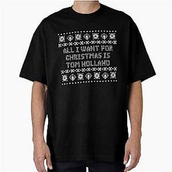 Tom Holland Christmas Oversized T-Shirt