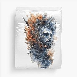 Tom Holland Fantasy Warrior Portrait Art Duvet Cover