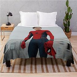 Spidey Tom Holland Aesthetic Throw Blanket