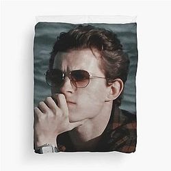 Tom Holland relaxing on the beach Duvet Cover