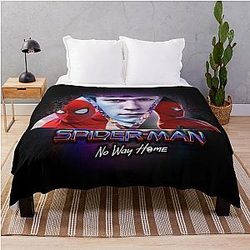 Tom Holland Spider Man No Way Home Throw Blanket