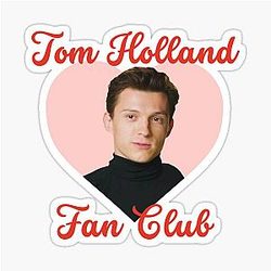 Tom Holland Fan Club Sticker