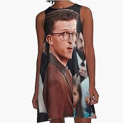 Tom Holland Art A-Line Dress