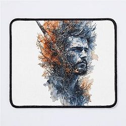 Tom Holland Fantasy Watercolor Portrait Mouse Pad Warrior Art