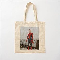 spidey tom holland aesthetic tote bag