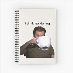 Tom Holland I drink tea darling Spiral Notebook