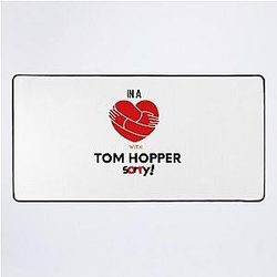 In a relationship with Tom Hopper Desk Mat