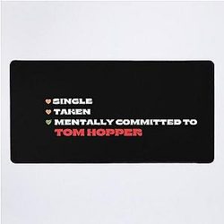 Mentally Committed Tom Hopper Desk Mat