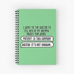 Dreams About Tom Jones It's Not Unusual Joke Notebook